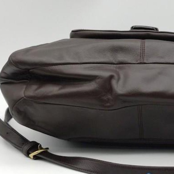 Coach Campbell Leather Izzy Satchel In Brass Mahogany - Picture 4 of 6